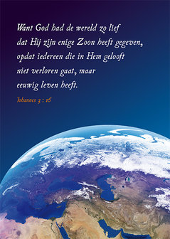 Ansichtkaarten / Want God had de wereld zo lief