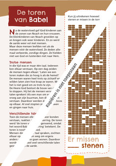  Lees- kleur- en puzzelboekje / Door de Bijbel