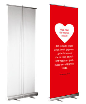 Roll-up banner / God had de wereld zo lief