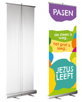 Roll-up banner / Pasen - De steen is weg