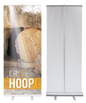 Roll-up banner / Er is hoop