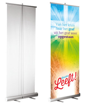 Roll-up banner / Christus leeft