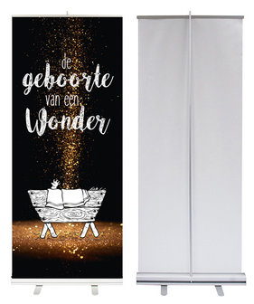 Roll-up banner / De geboorte van een Wonder