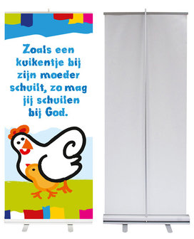 Roll-up banner / Zoals een kuikentje