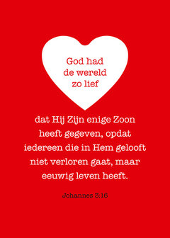 Poster / God had de wereld zo lief