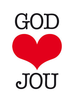 Poster / God houdt van jou