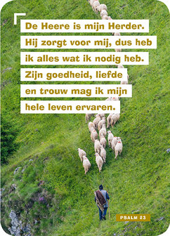 Bijbelkaartjes / De Heere is mijn Herder