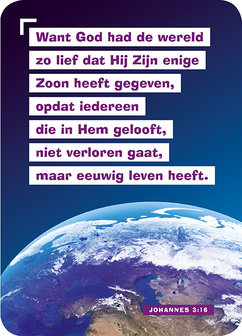 Bijbelkaartjes / Want God had de wereld zo lief