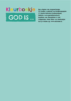  Kleurboekje / God is...