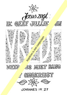  Kleurboekje / Woorden uit de Bijbel