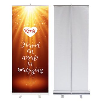 Roll-up banner / Kerst - Hemel en aarde in beweging