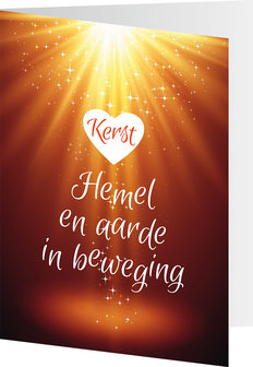 Dubbele kaarten / Kerst - Hemel en aarde in beweging