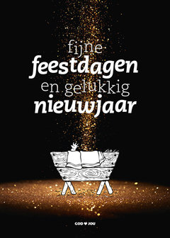 Dubbele kerst- en nieuwjaarskaarten