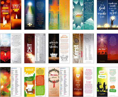 | Gemengde set / Boekenleggers Kerst