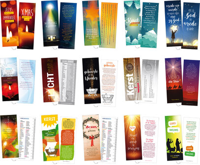 | Gemengde set / Boekenleggers Kerst