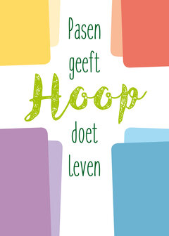 Poster / Pasen geeft hoop - hoop doet leven