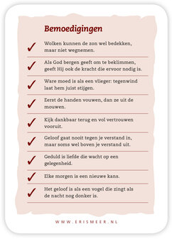 Bemoedigingskaartjes - Psalm 121:1-2