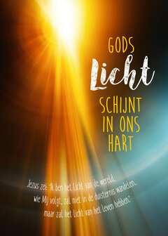 Poster / Gods licht schijnt in ons hart