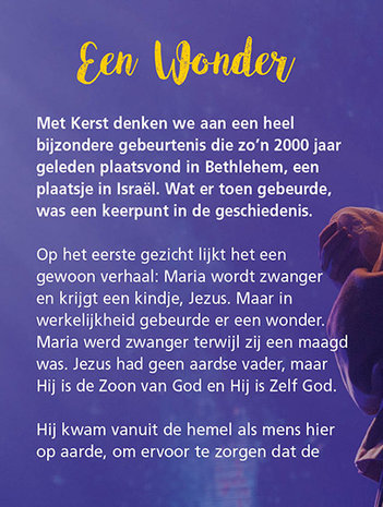 Miniboekje Kerst / Een wonder