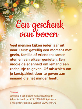 Miniboekje Kerst / Geschenk