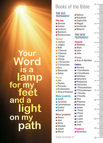 Boekenleggers / Your Word is a lamp