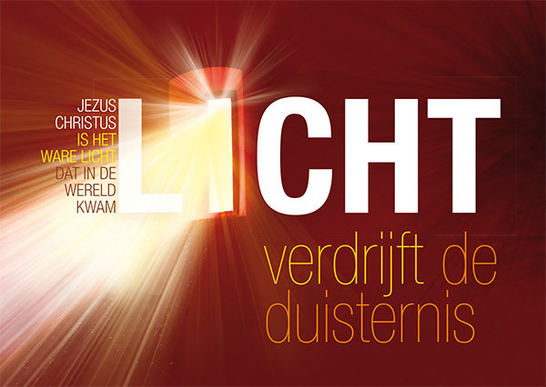 Ansichtkaarten / Licht verdrijft de duisternis