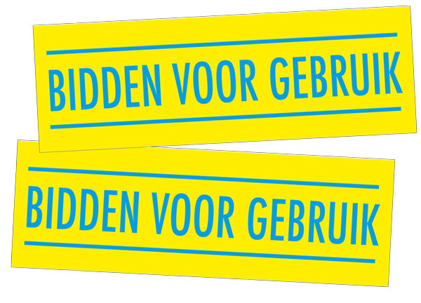 Stickers / Bidden voor gebruik