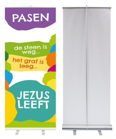 Roll-up banner / Pasen - De steen is weg