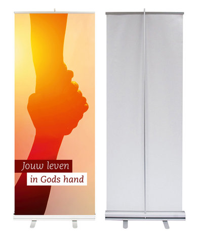 Roll-up banner / Jouw leven in Gods hand