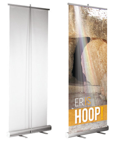 Roll-up banner / Er is hoop