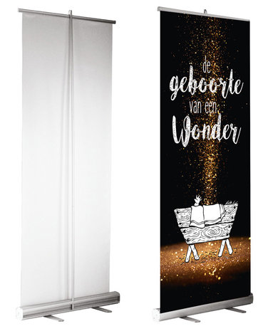 Roll-up banner / De geboorte van een Wonder