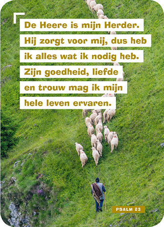 Bijbelkaartjes / De Heere is mijn Herder