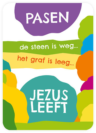 Minikaartjes / Pasen - De steen is weg