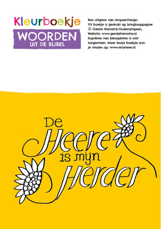  Kleurboekje / Woorden uit de Bijbel