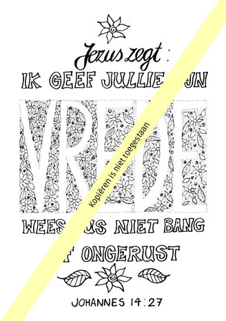  Kleurboekje / Woorden uit de Bijbel