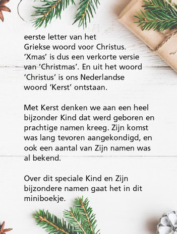 Miniboekje Kerst  / Xmas