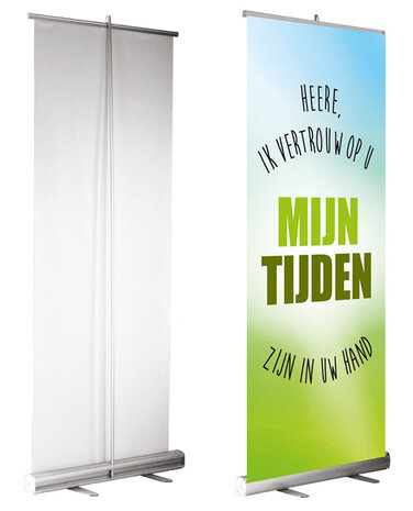 Roll-up banner / Mijn tijden zijn in Uw hand