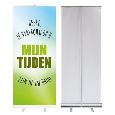 Roll-up banner / Mijn tijden zijn in Uw hand