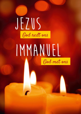 Dubbele kaarten /  Jezus God redt ons - Immanuel God met ons