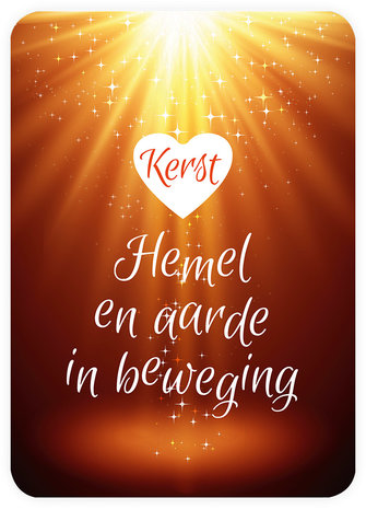 Minikaartjes / Kerst - Hemel en aarde in beweging