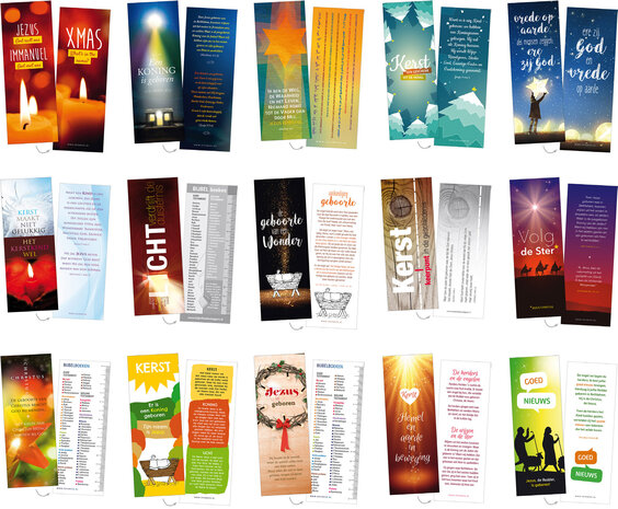 | Gemengde set / Boekenleggers Kerst