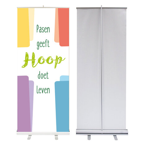 Roll-up banner / Pasen geeft hoop - hoop doet leven