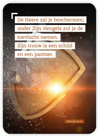 Bemoedigingskaartjes - Psalm 91:4