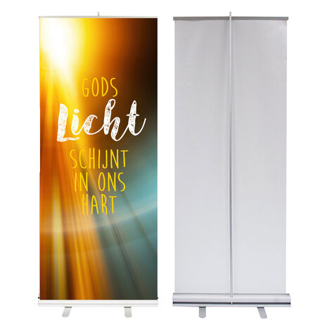 Roll-up banner / Gods licht schijnt in ons hart