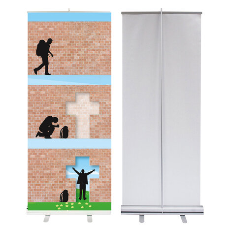  Roll-up banner / Het kruis van Christus is de poort