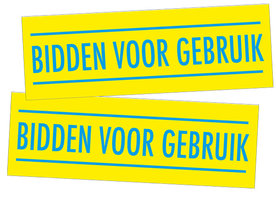 Stickers / Bidden voor gebruik