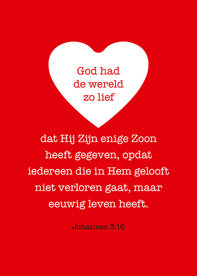 Poster / God had de wereld zo lief