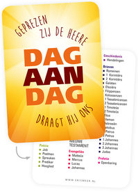 Minikaartjes / Dag aan dag draagt Hij ons - met bijbelboeken