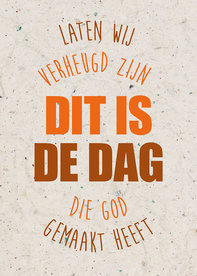 Ansichtkaarten / Dit is de dag