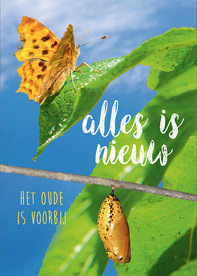 Ansichtkaart / Het oude is voorbij - alles is nieuw